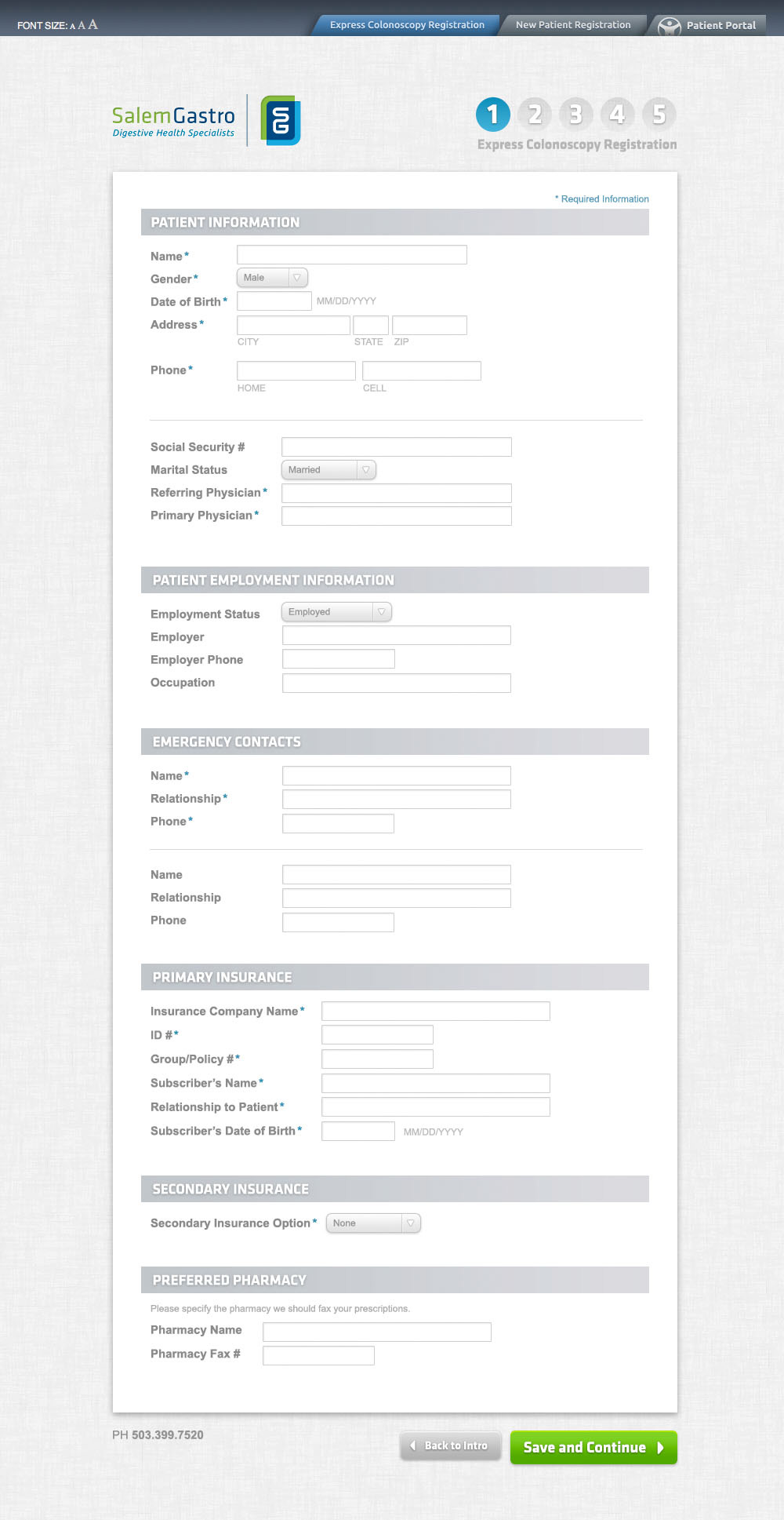 SGO case web form fields