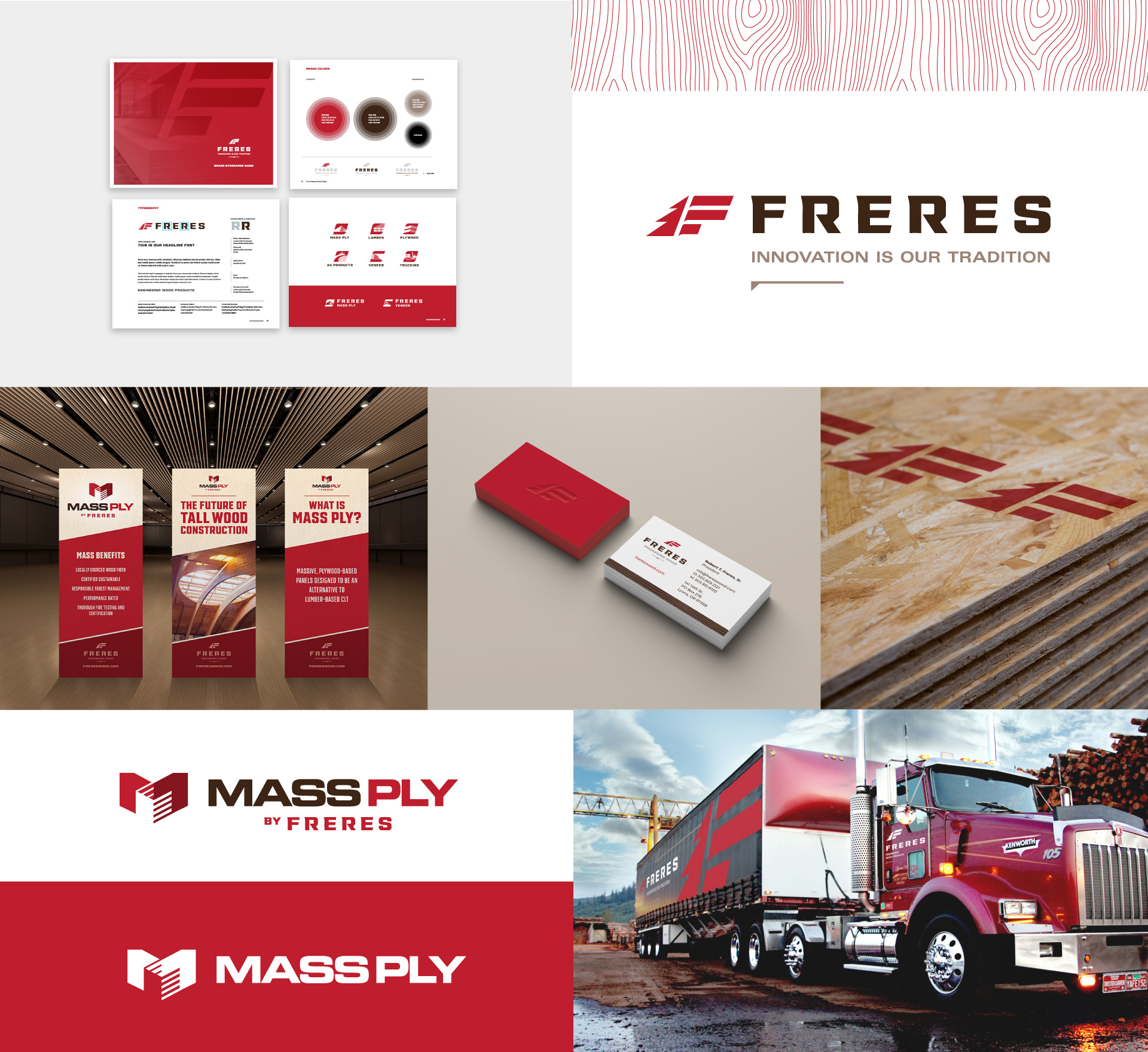 freres branding sample montage