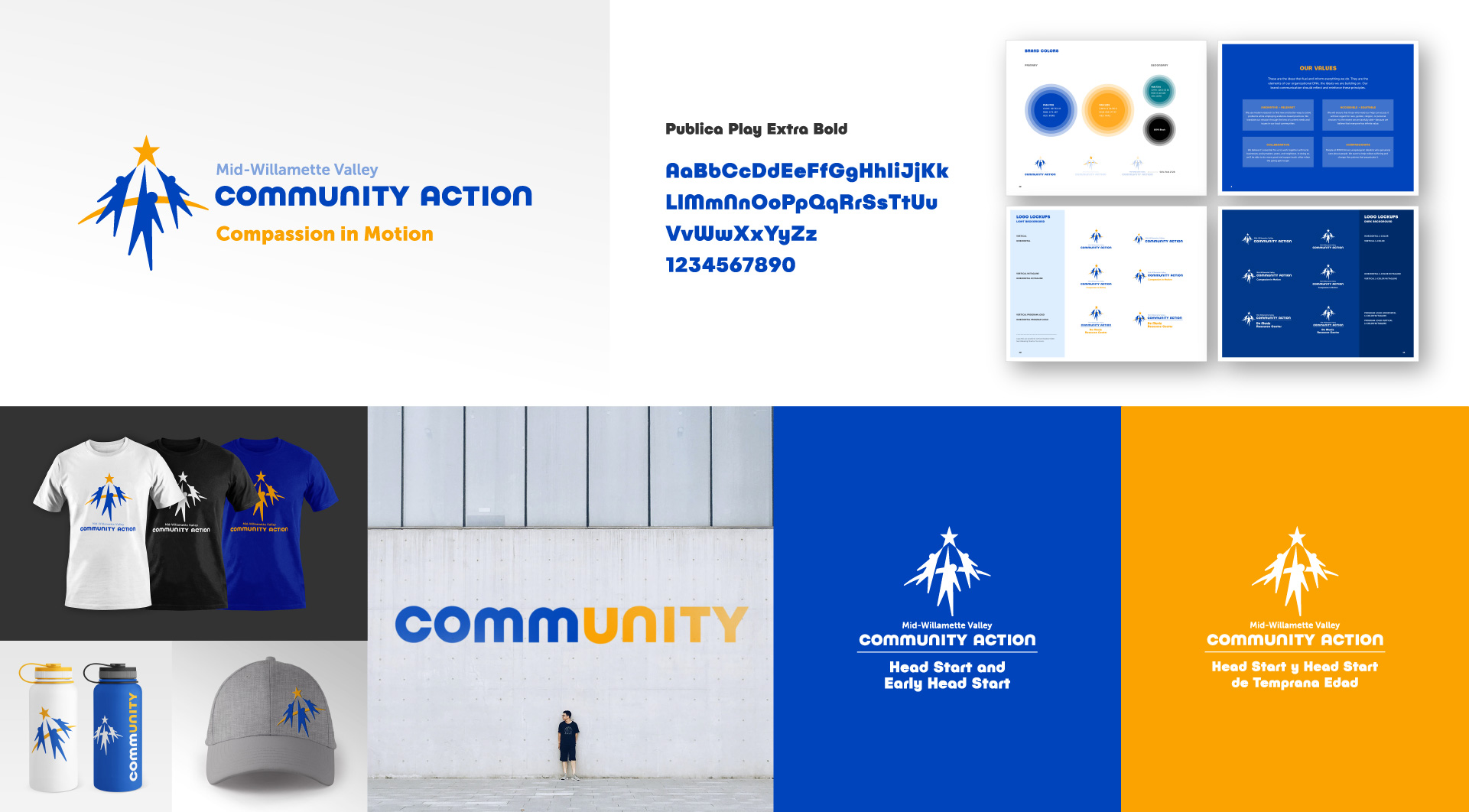 Branding for Community Action by Cardwell Creative montage