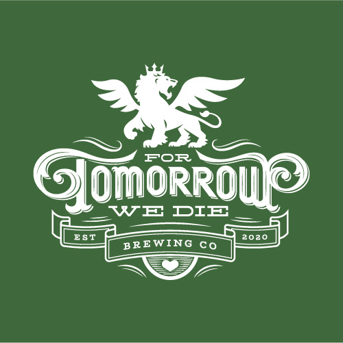 For Tomorrow We Die Brewing Company logo reverse