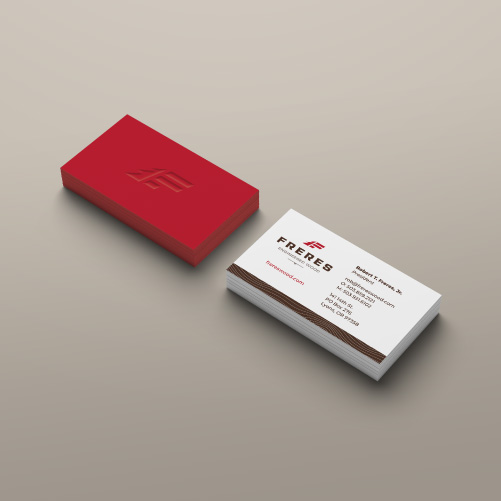 Freres business card design