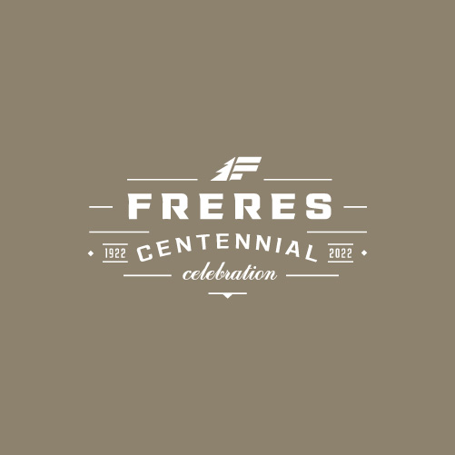Freres centennial party logo