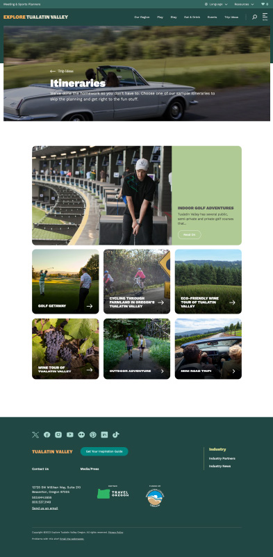 Explore Tualatin web itineraries 2