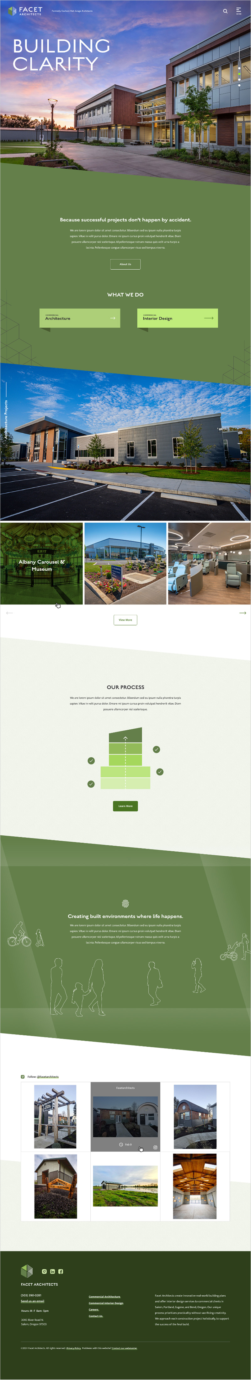 Facet Architects web home